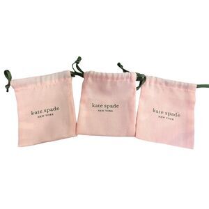 Kate Spade Pink Jewelry Dust Bags (3.5"x 4") - Set of 3